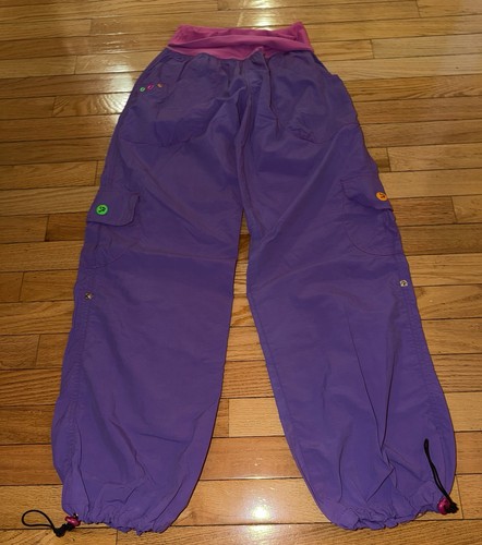 Purple zumba cargo pants baggy - purple,
